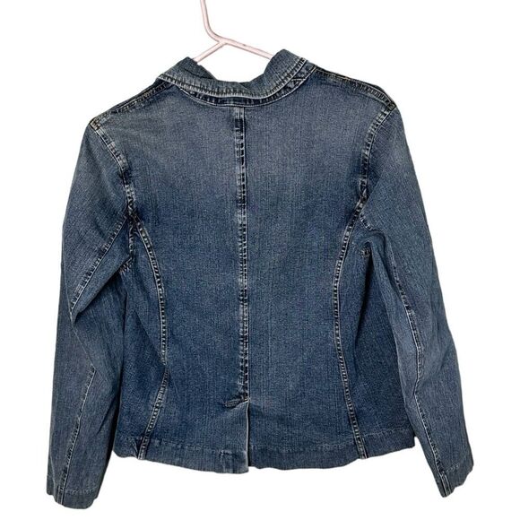 Sonoma life & style stretch size medium medium wash Jean jacket - Picture 4 of 6